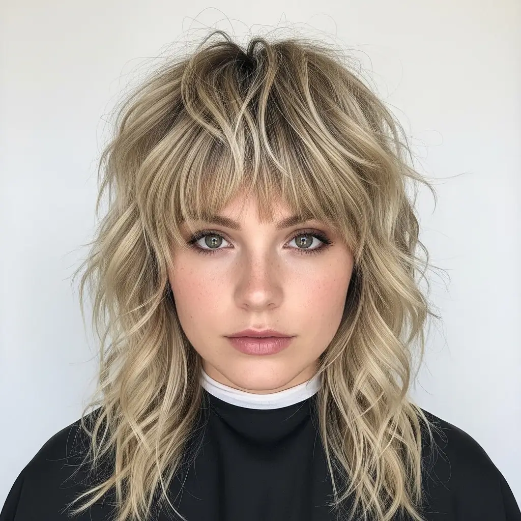5. Wavy Shag Haircut Effortless Beachy Texture for Every Day