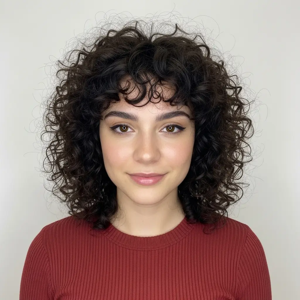 6. Curly Shag Celebrating Natural Texture in the Most Beautiful Way