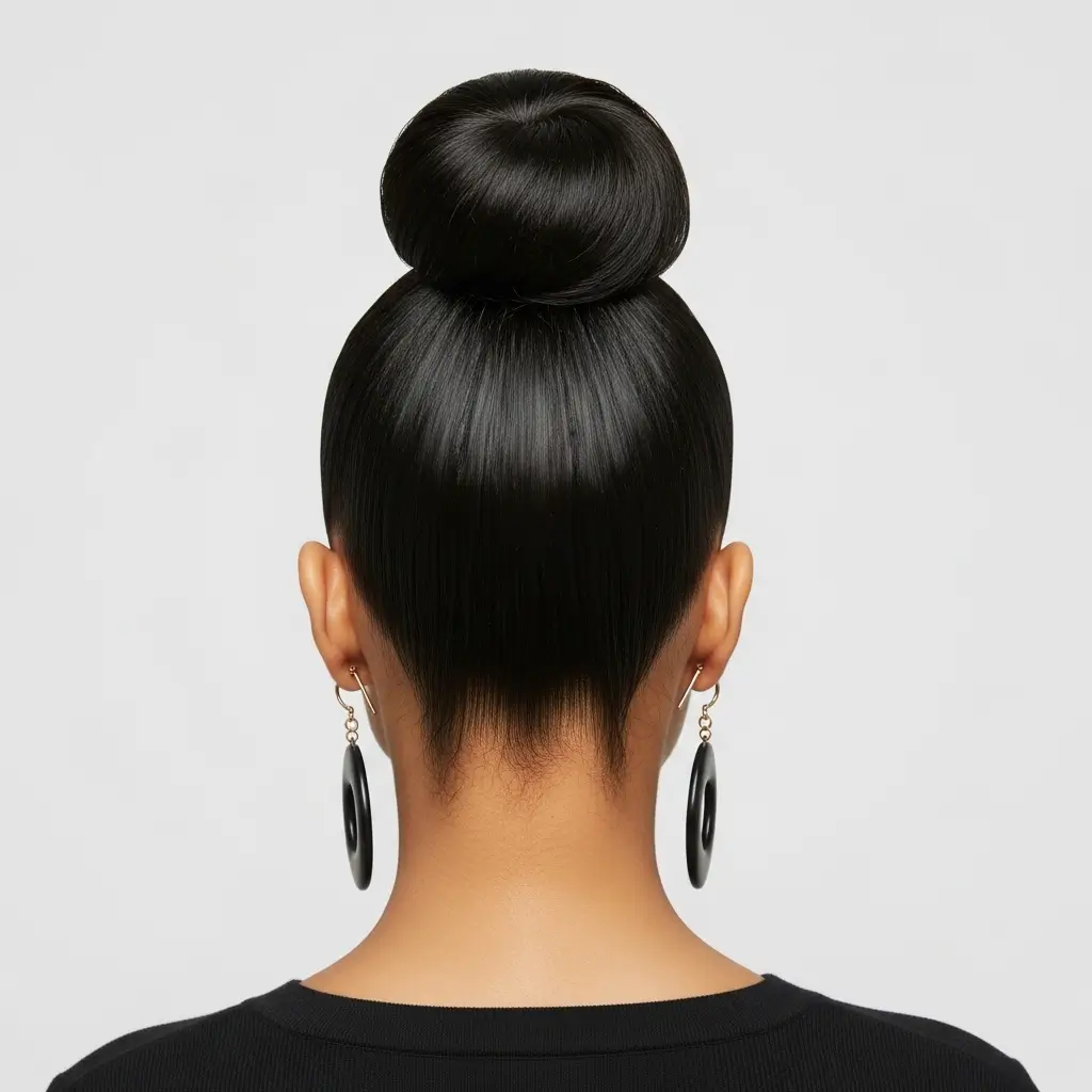 6. Sleek High Bun Bold, Modern, and Fashion-Forward