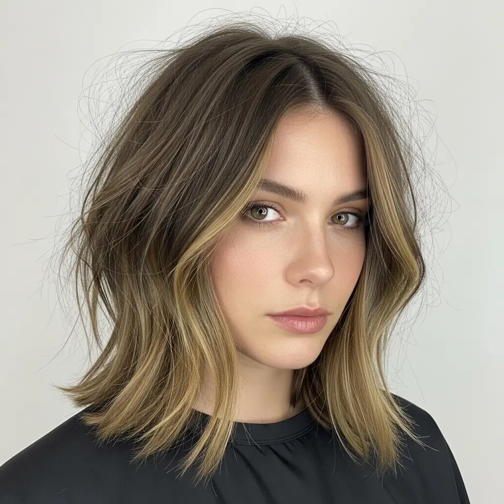 6. Textured Long Bob Effortlessly Cool With a Modern Edge