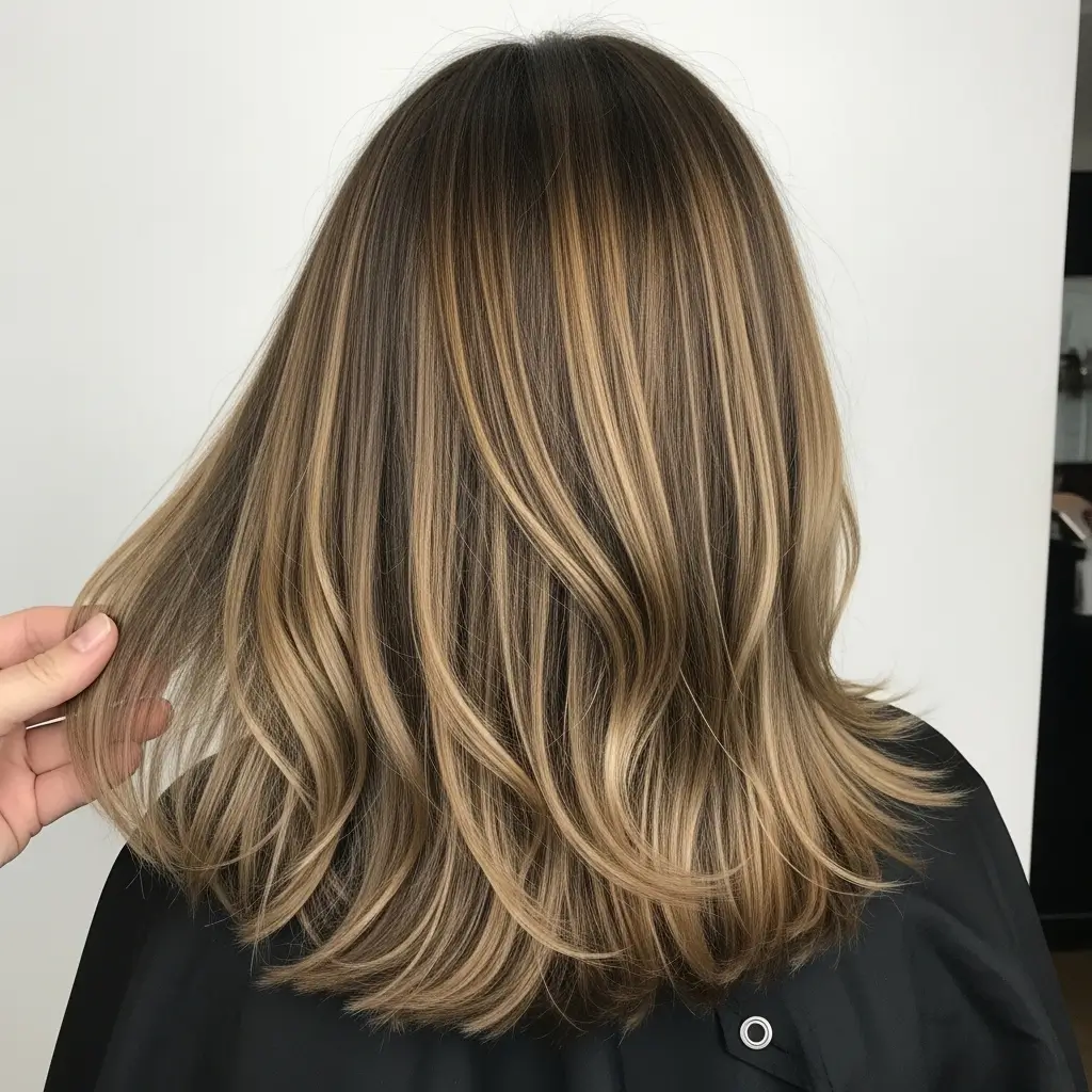 7. Balayage Highlights on Brown Hair