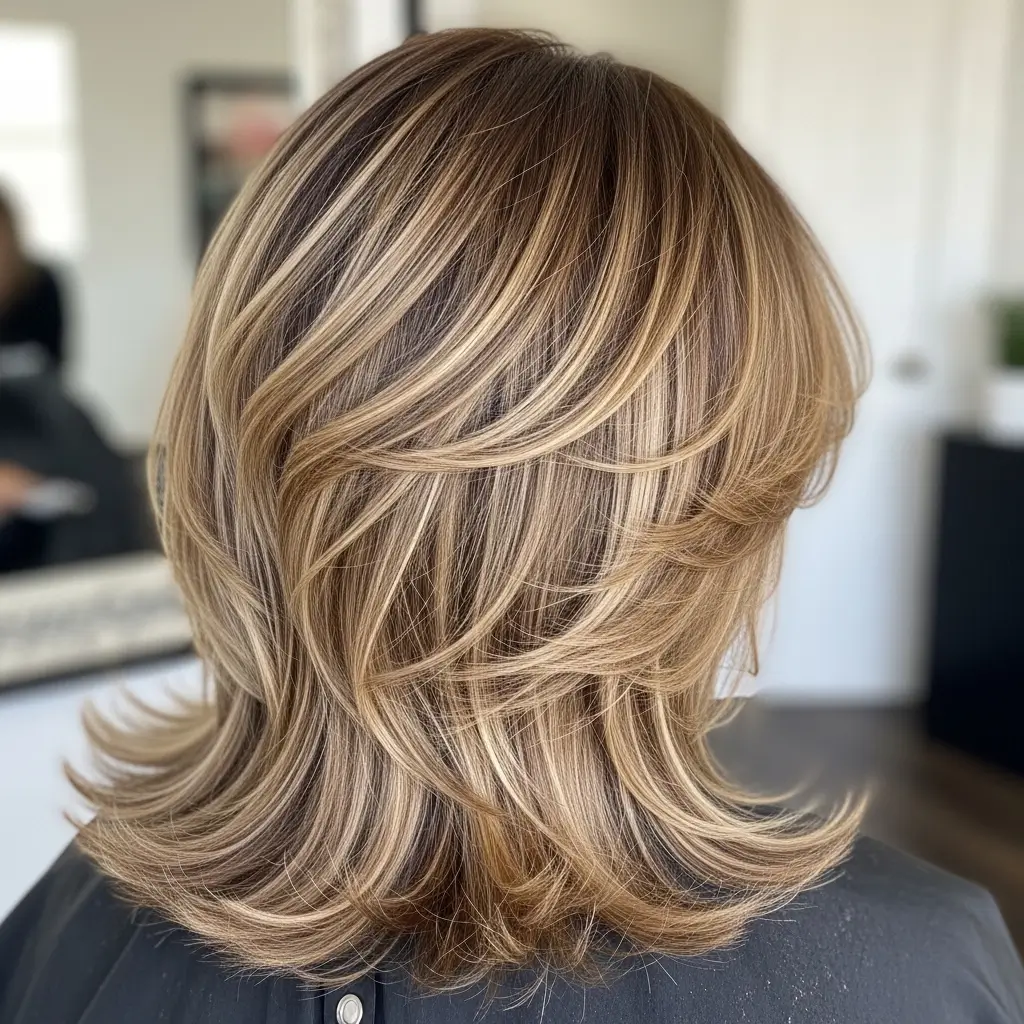 7. Butterfly Haircut With Highlights  Sun-Kissed, Dimensional, and Absolutely Gorgeous