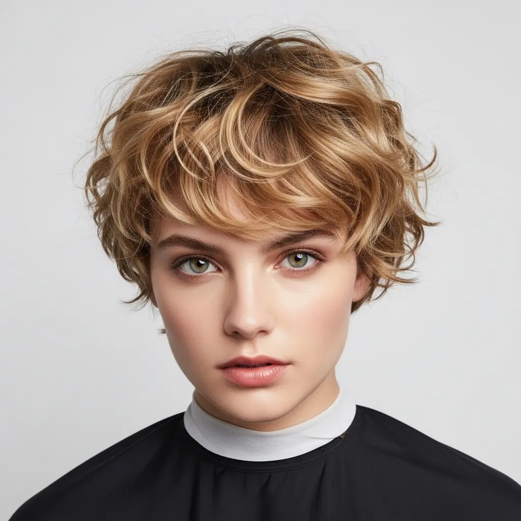 7. Tousled Wavy Pixie Effortlessly Undone and Completely Irresistible