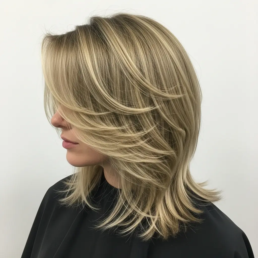 8. Feathered Layers A Timeless Trick for Fuller-Looking Hair