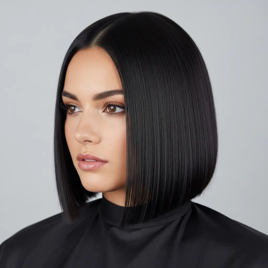 Sleek Straight Bob Polished, Powerful and Completely Put Together
