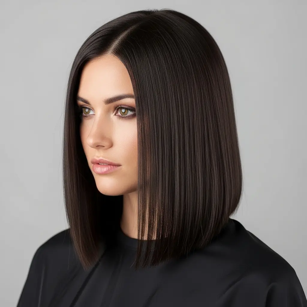 8. Straight Long Bob Sleek, Smooth and Effortlessly Polished