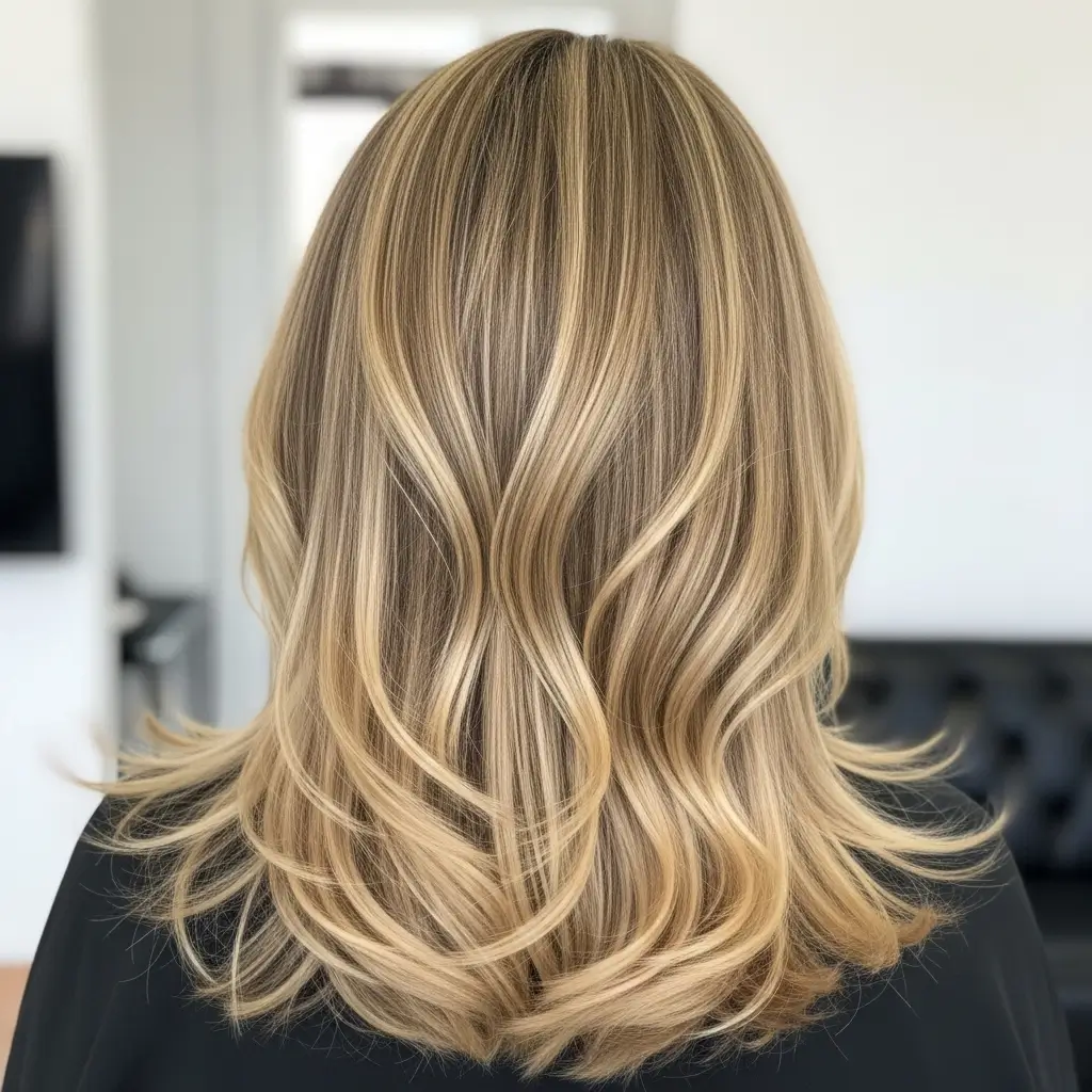 9. Dimensional Blonde Highlights