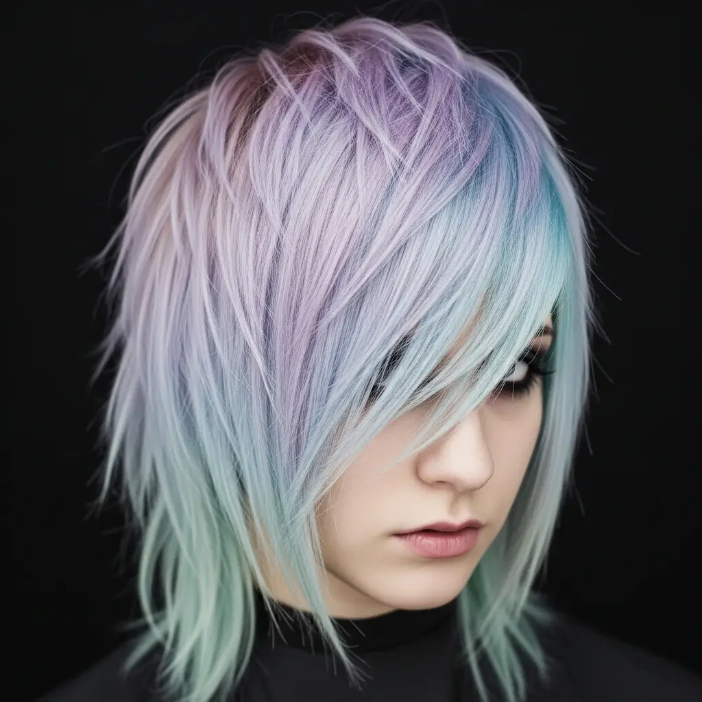 9. Pastel Emo Hair