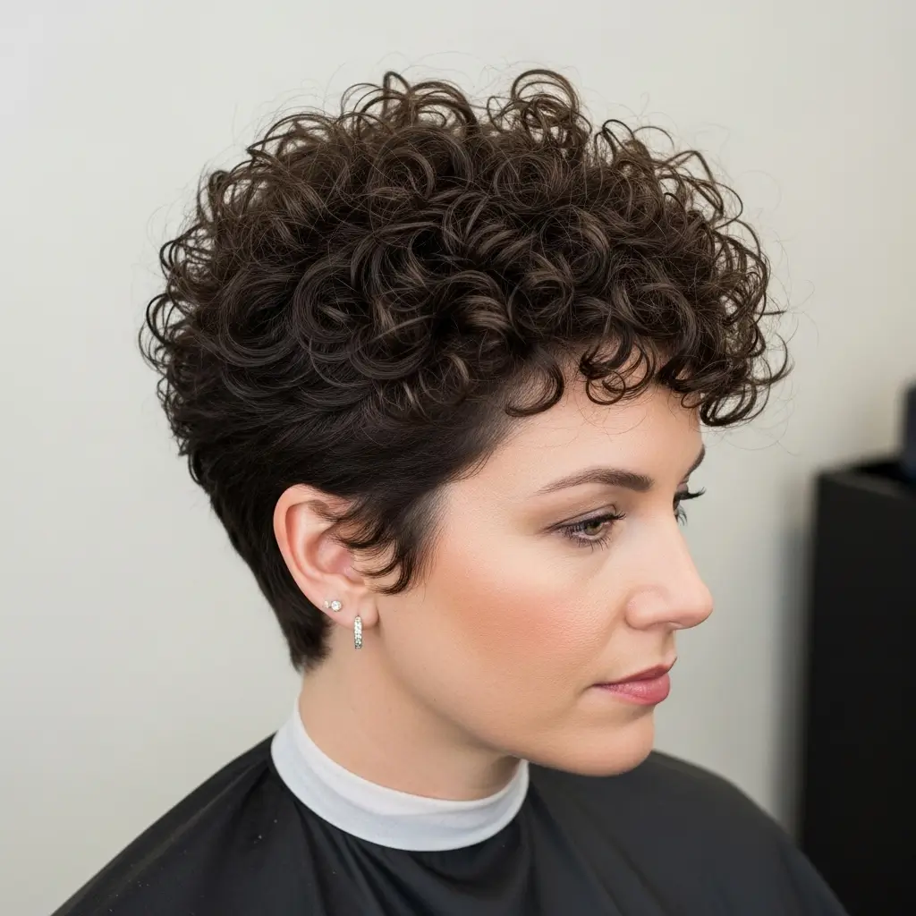 9. The Natural Curl Pixie