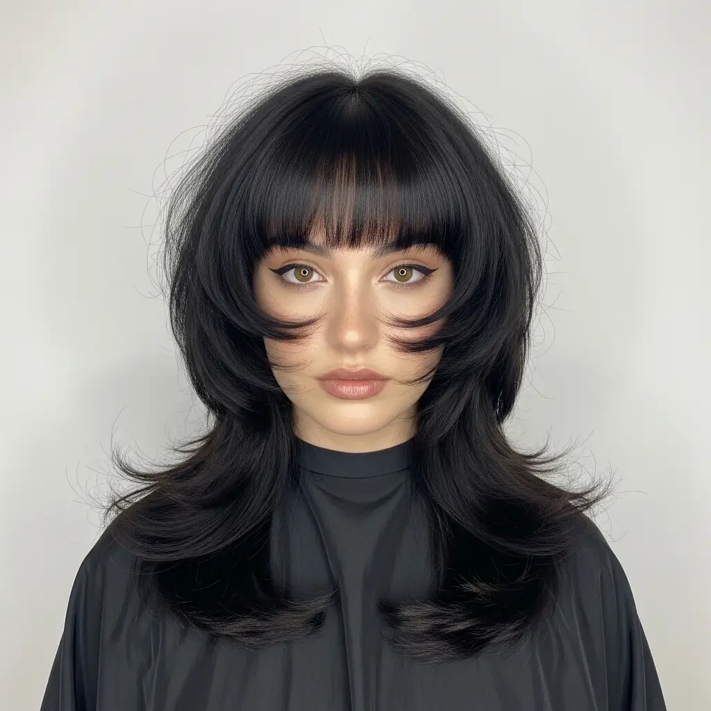 Butterfly Haircut With Bangs  Bold