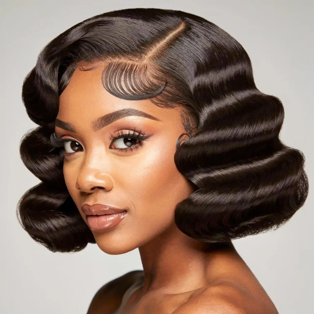 11. Finger Waves on Natural Hair
