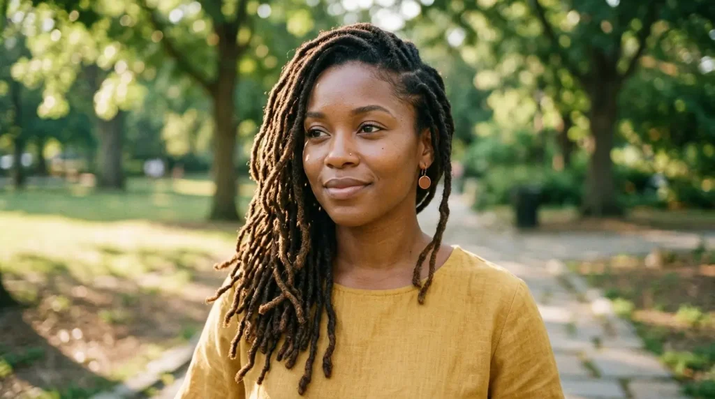 11. Side Swept Locs