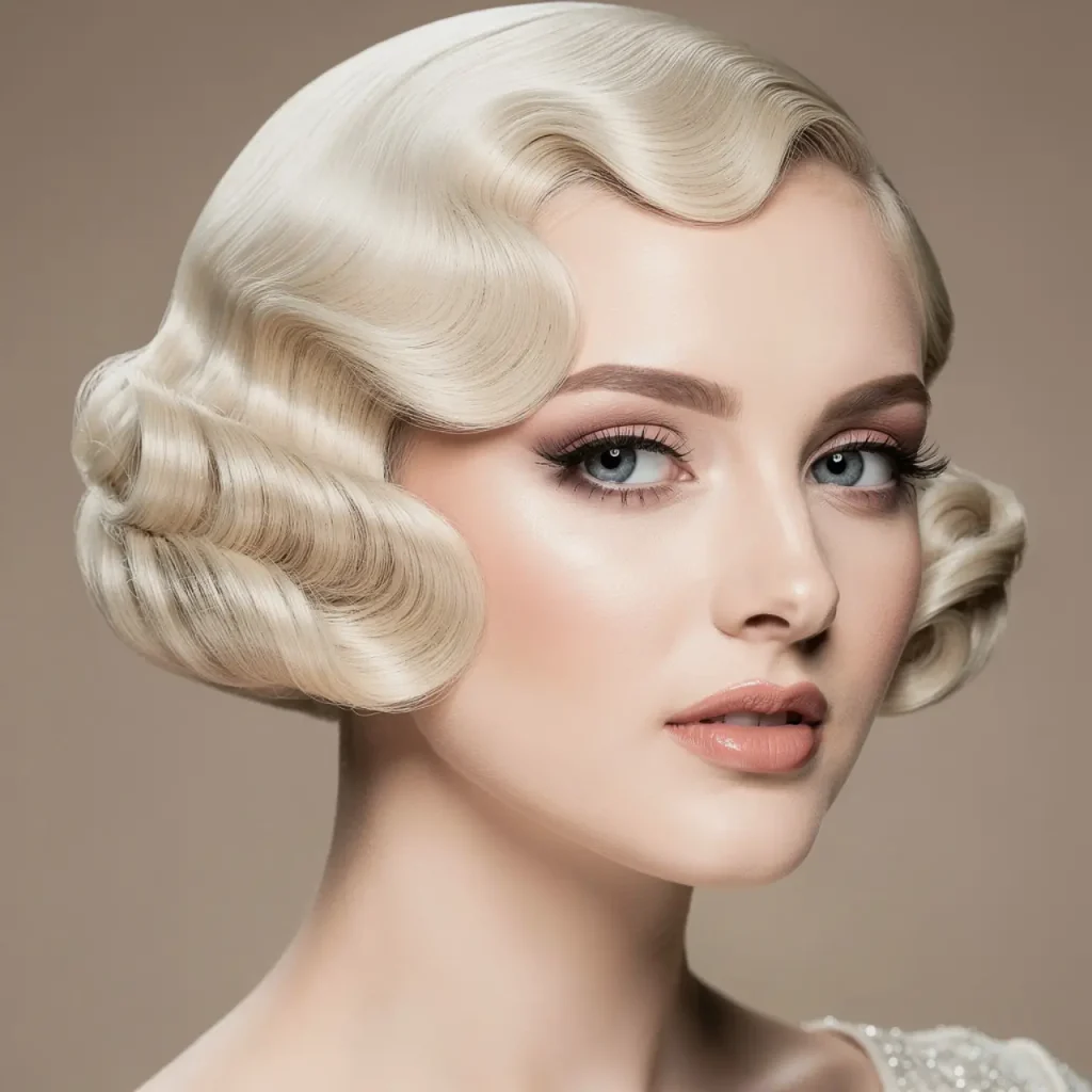 12. Platinum Blonde Finger Waves