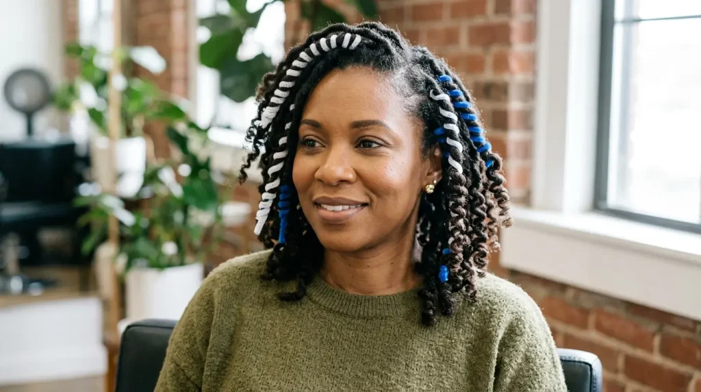 13. Pipe Cleaner Curl Locs