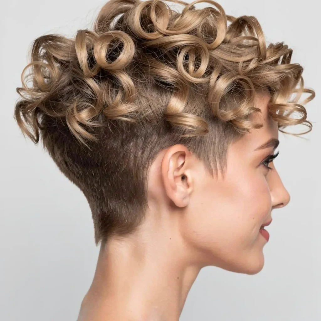13. Soft Curly Pixie