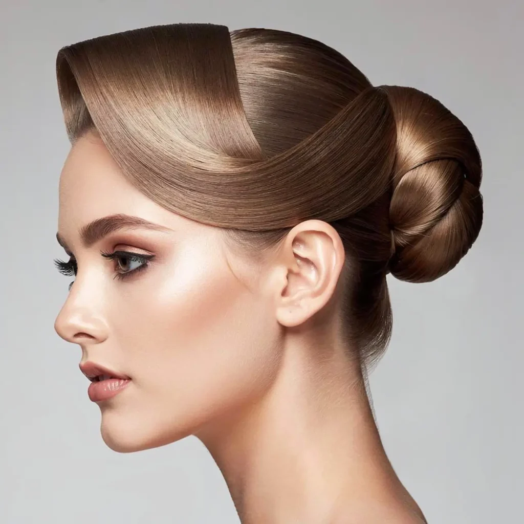 14. Modern Twisted Updo