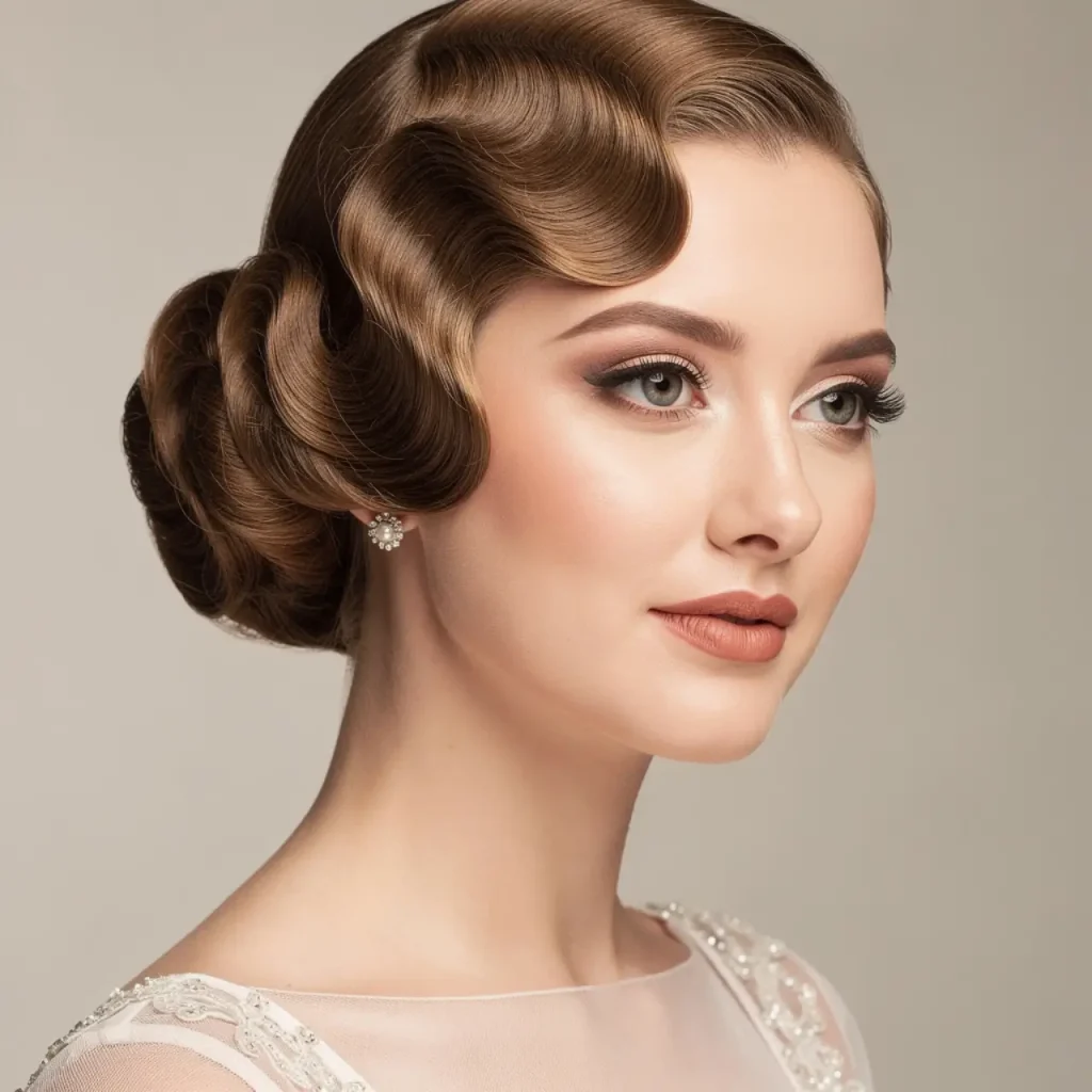 14. Wedding Finger Wave Style
