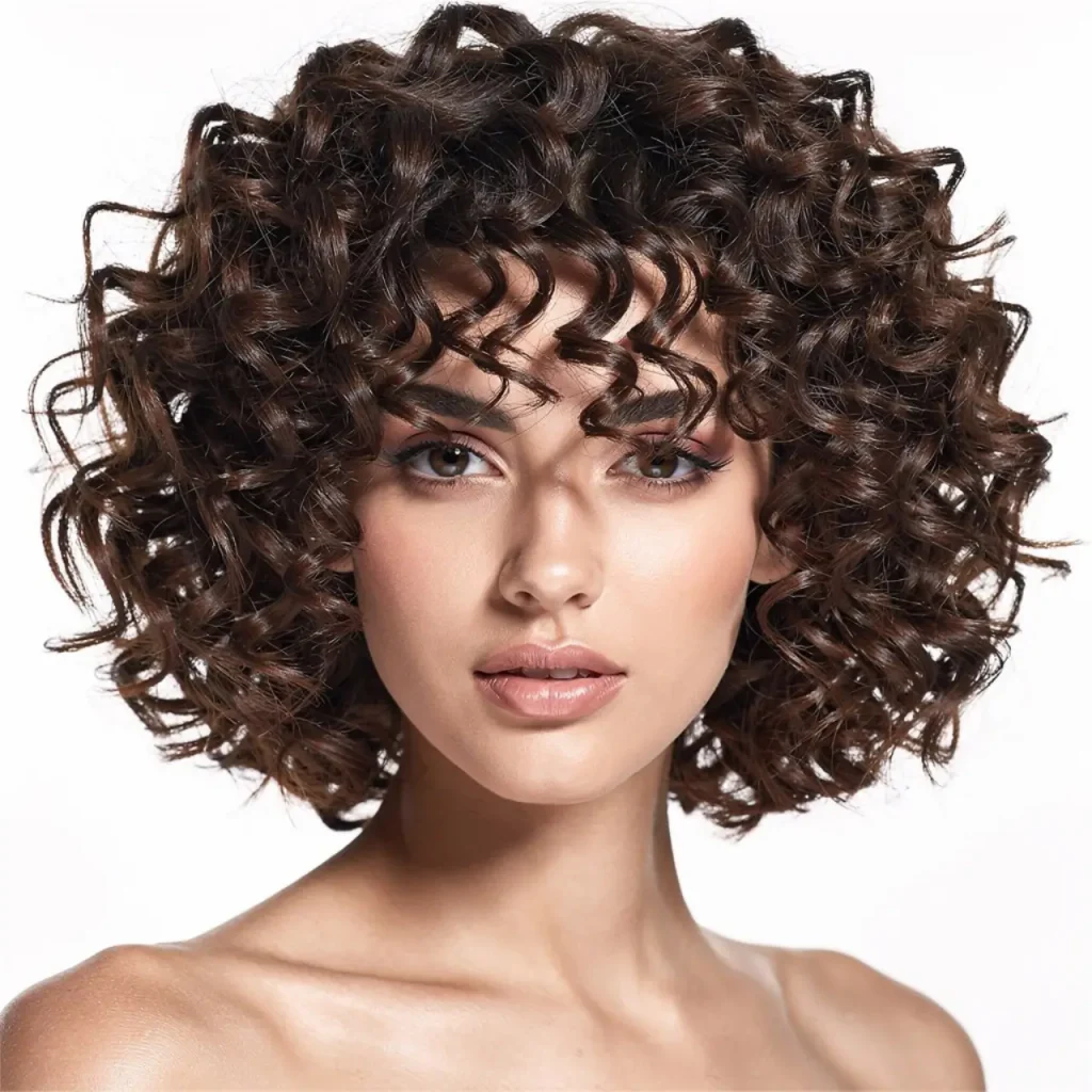 15. Curly Bob with Volume