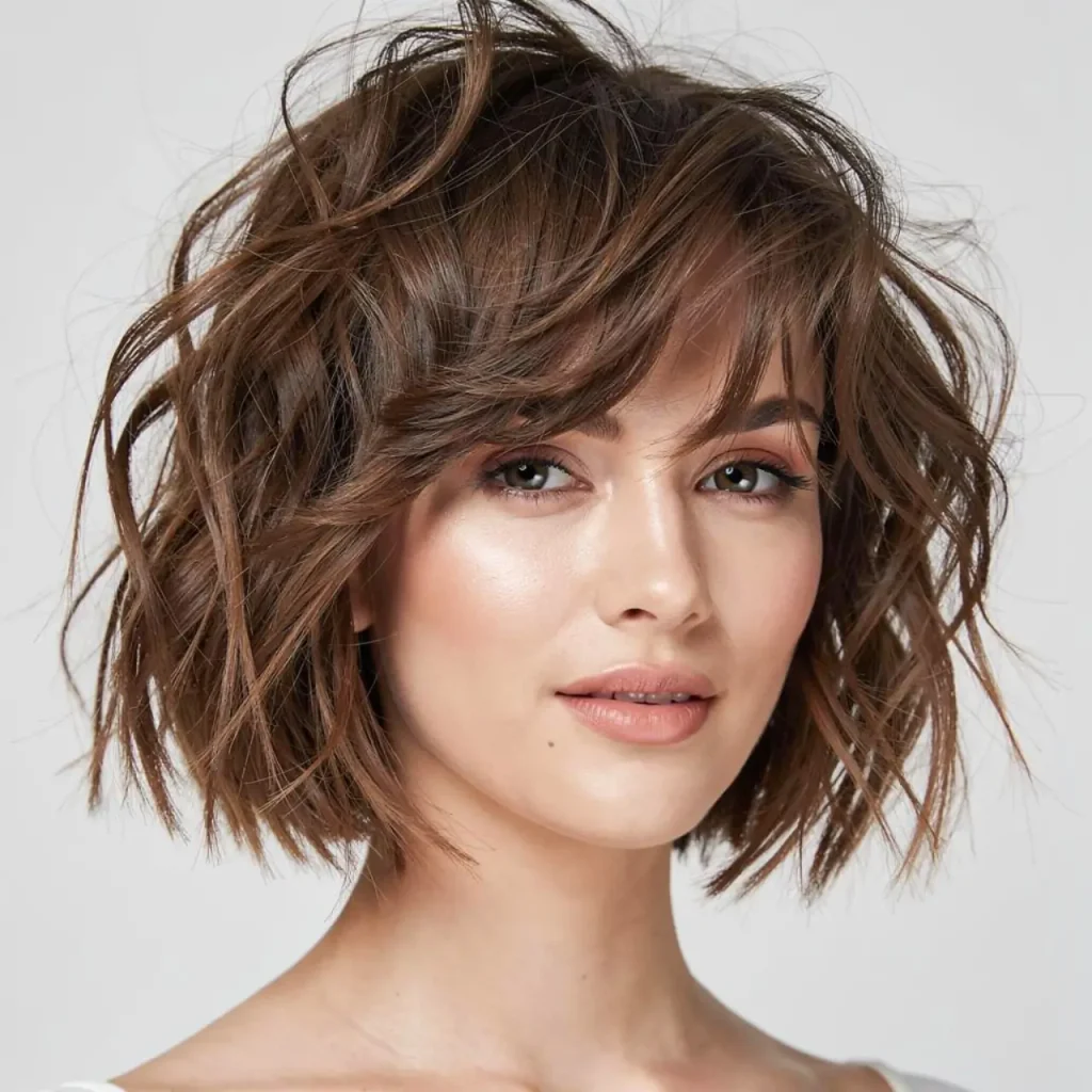 15. Tousled Medium Bob