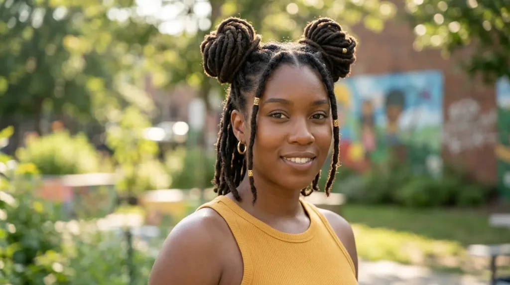16. Loc Space Buns