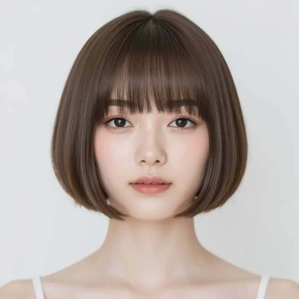 17. Cropped Bob with Bangs