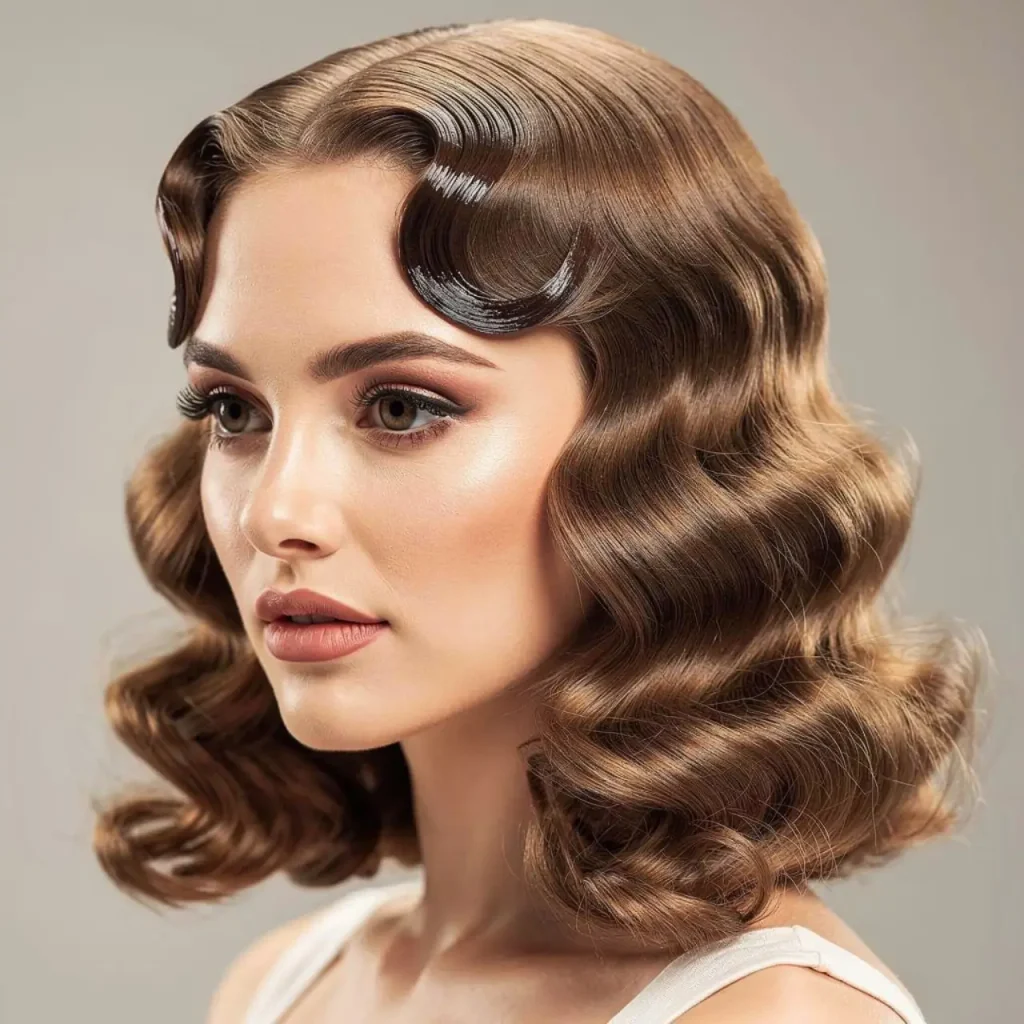 17. Finger Waves with Curls