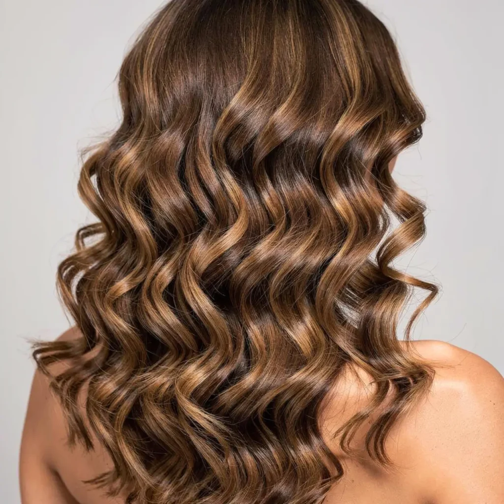 17. Long Curly Layered Cut