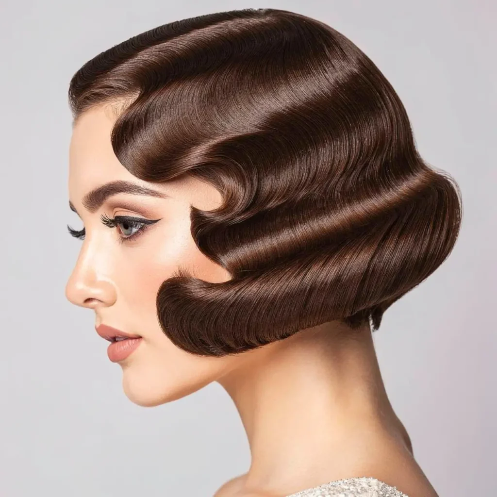 2. Side Swept Finger Waves