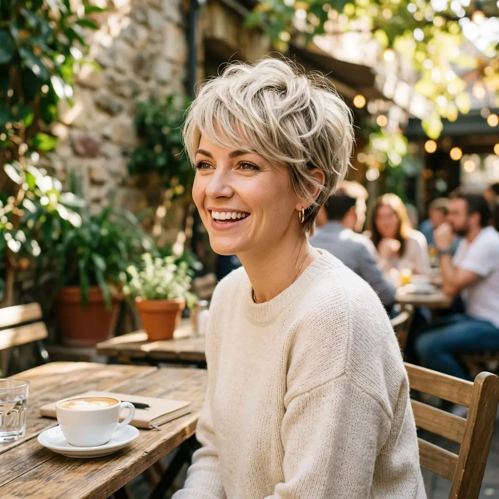 2. Soft Layered Pixie Cut