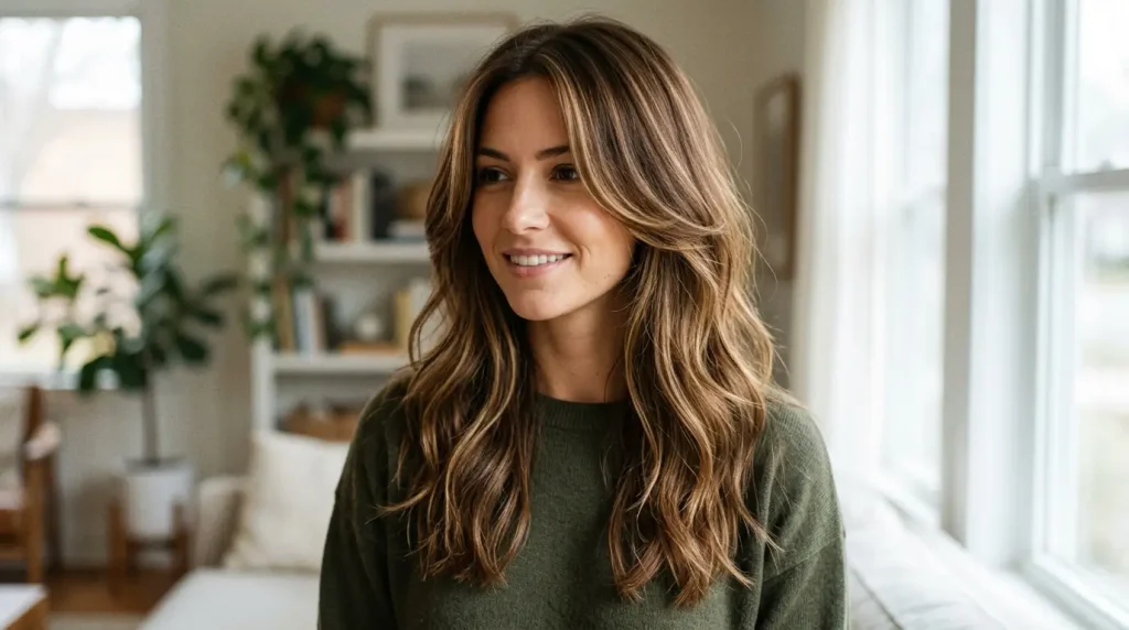 20. Long Layered Cut With Subtle Highlights