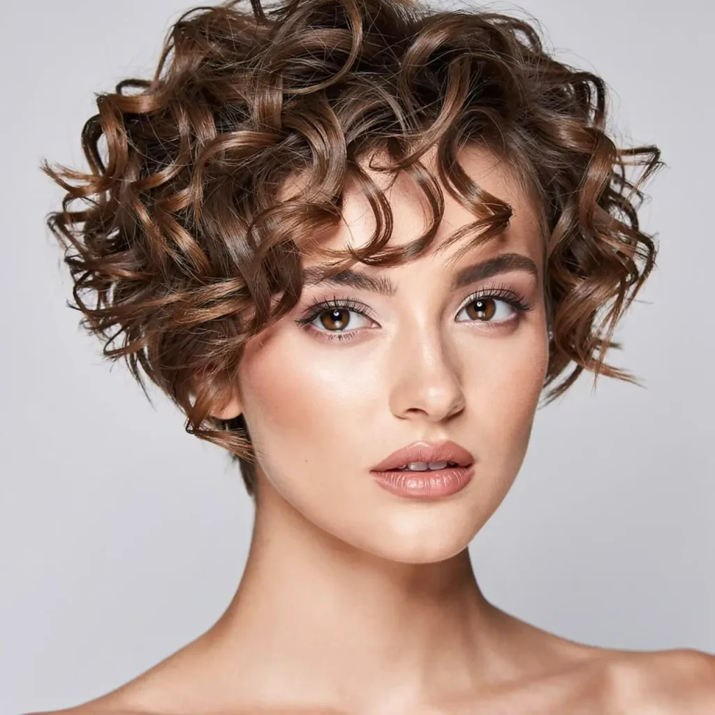 4. Curly Bixie Cut