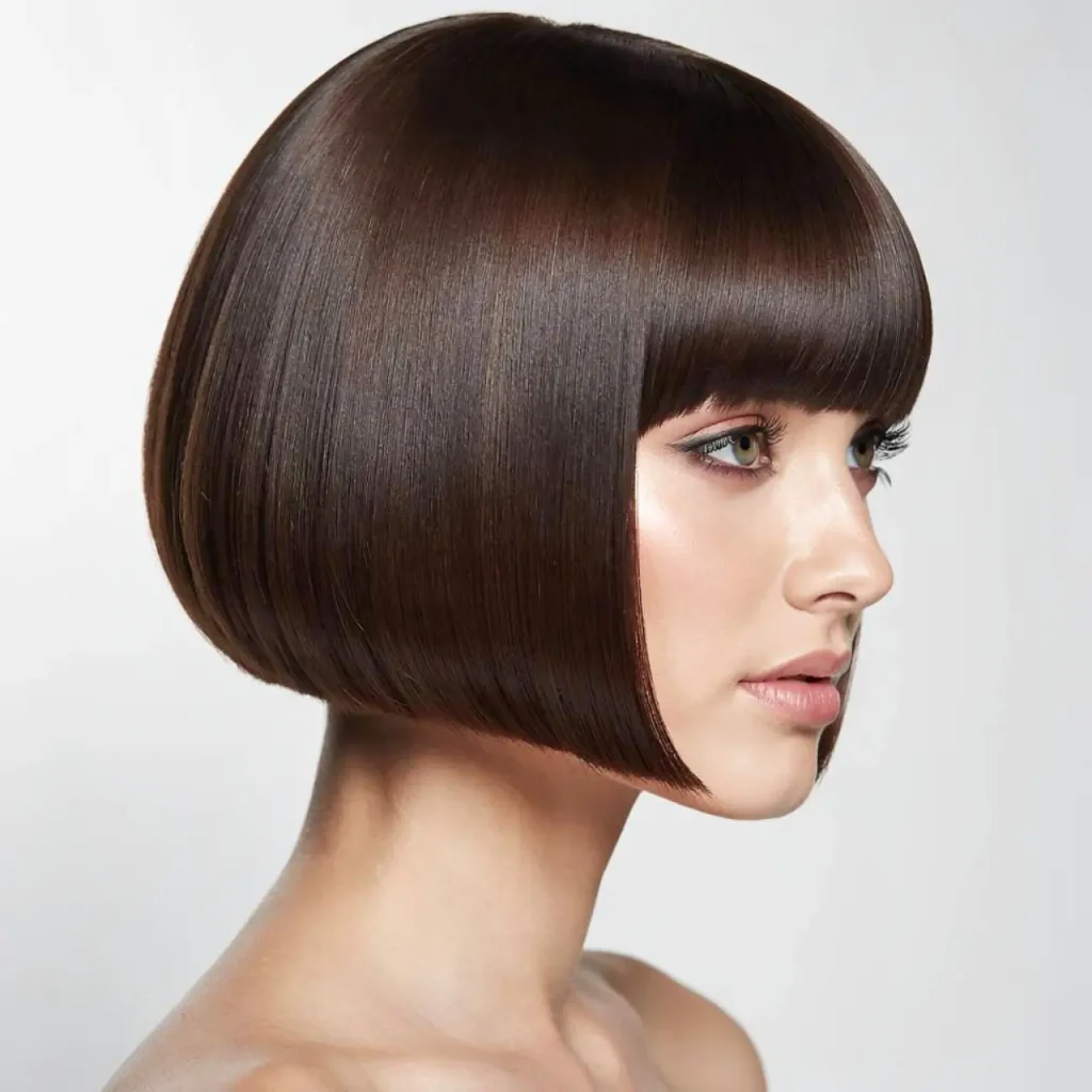 5. Chin Length Blunt Bob