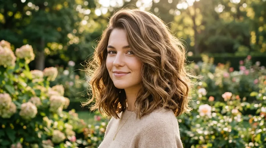 5. Voluminous Lob With Waves