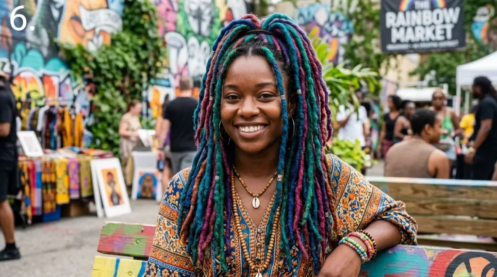 6. Colored Locs