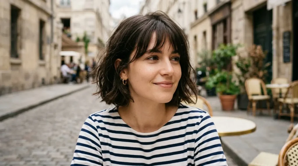6. French Bob With Bangs