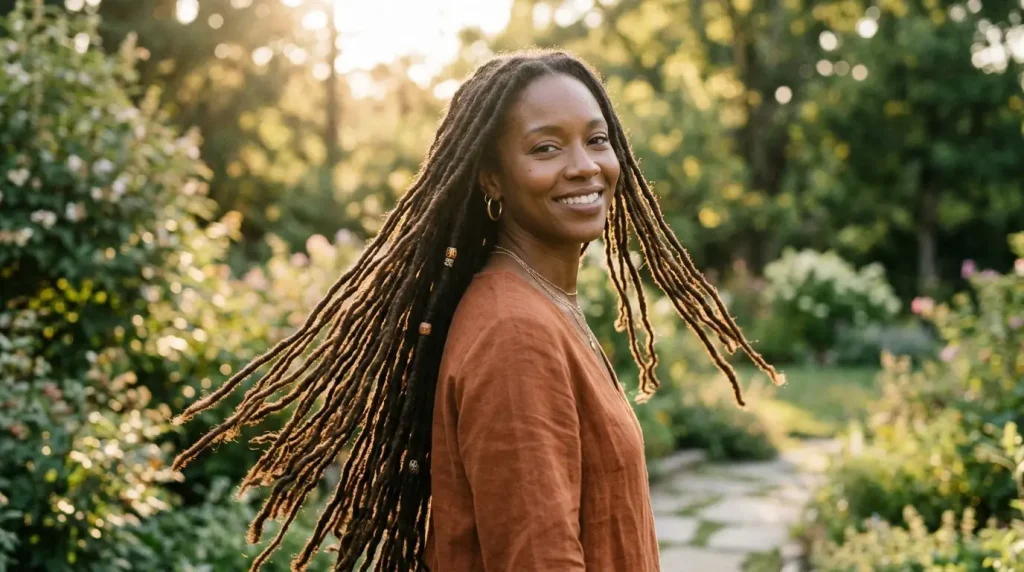 7. Long Flowing Locs
