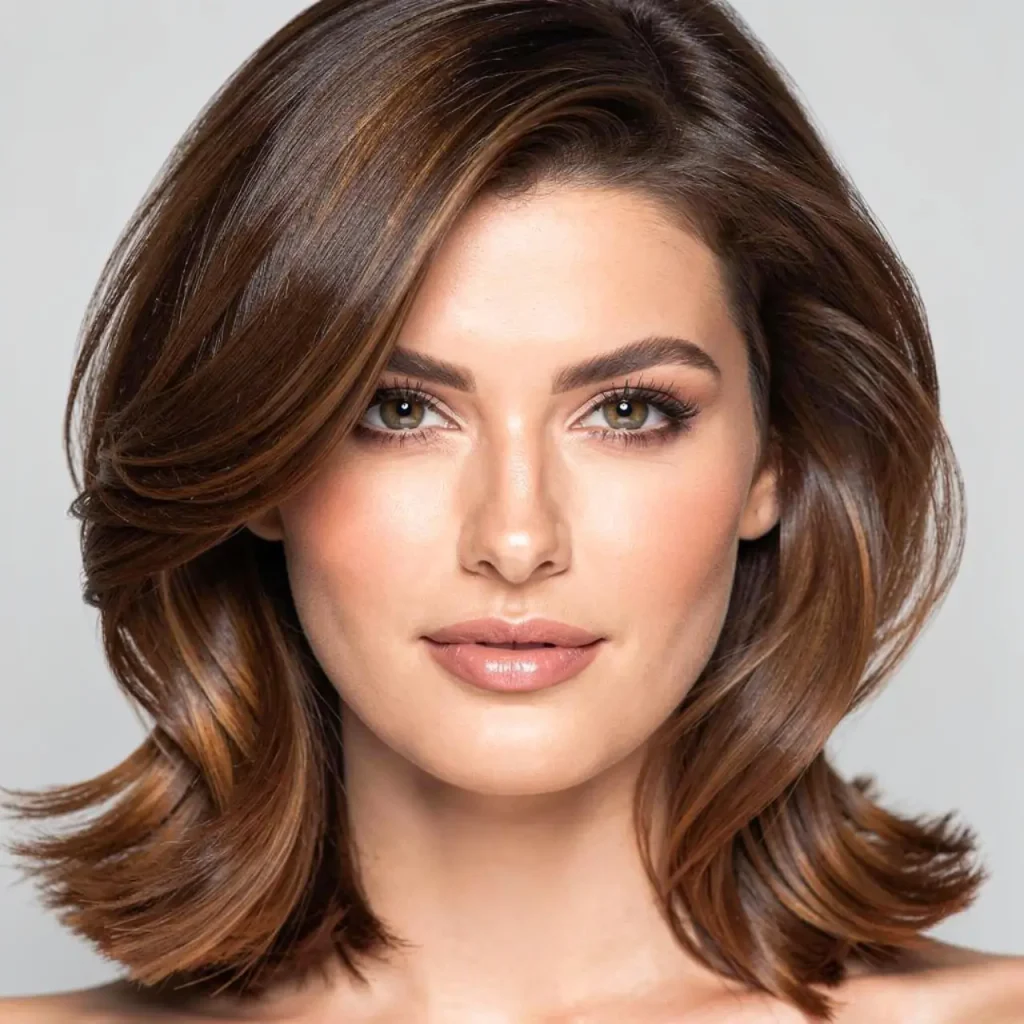 7. Medium Length with Face Framing Layers