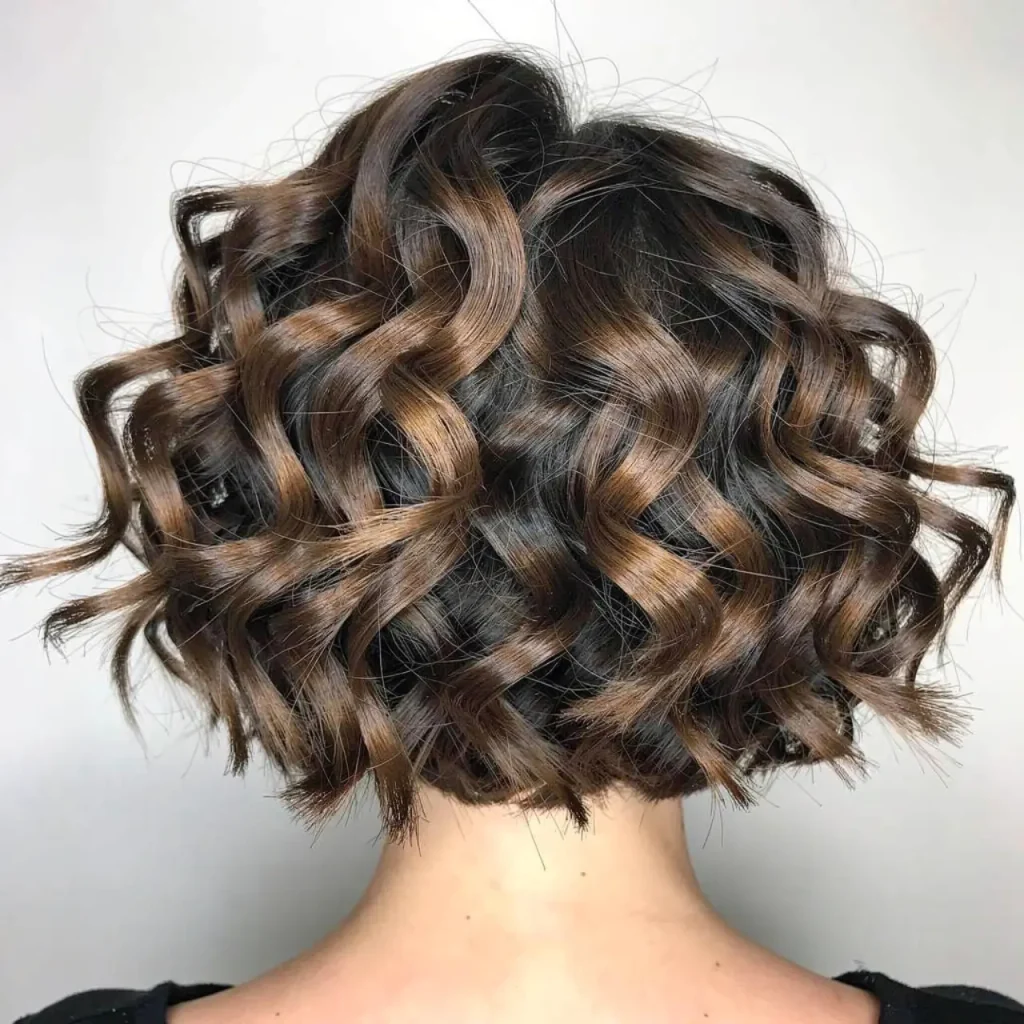 9. Curly Bob with Volume