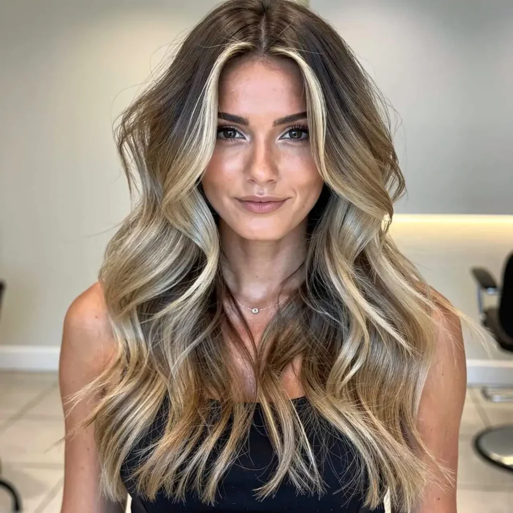 9. Long Layers with Beachy Waves
