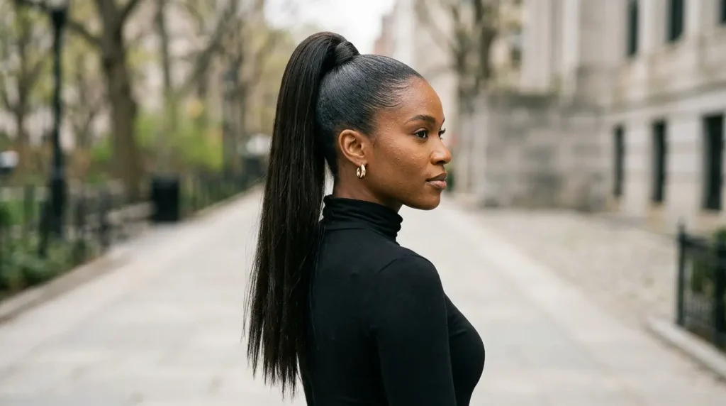 9. Sleek High Ponytail