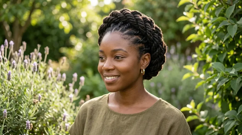9. Twisted Loc Crown