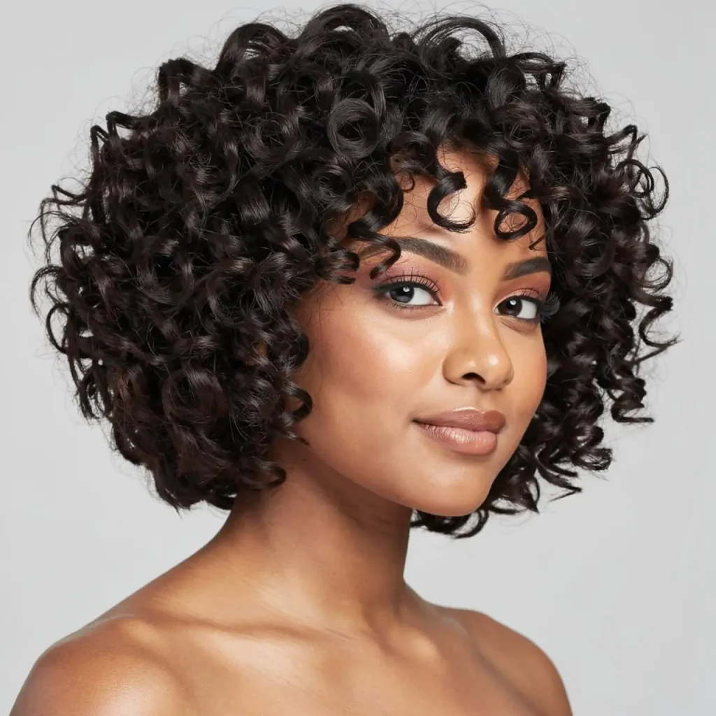 12. Curly Bob with Defined Ringlets