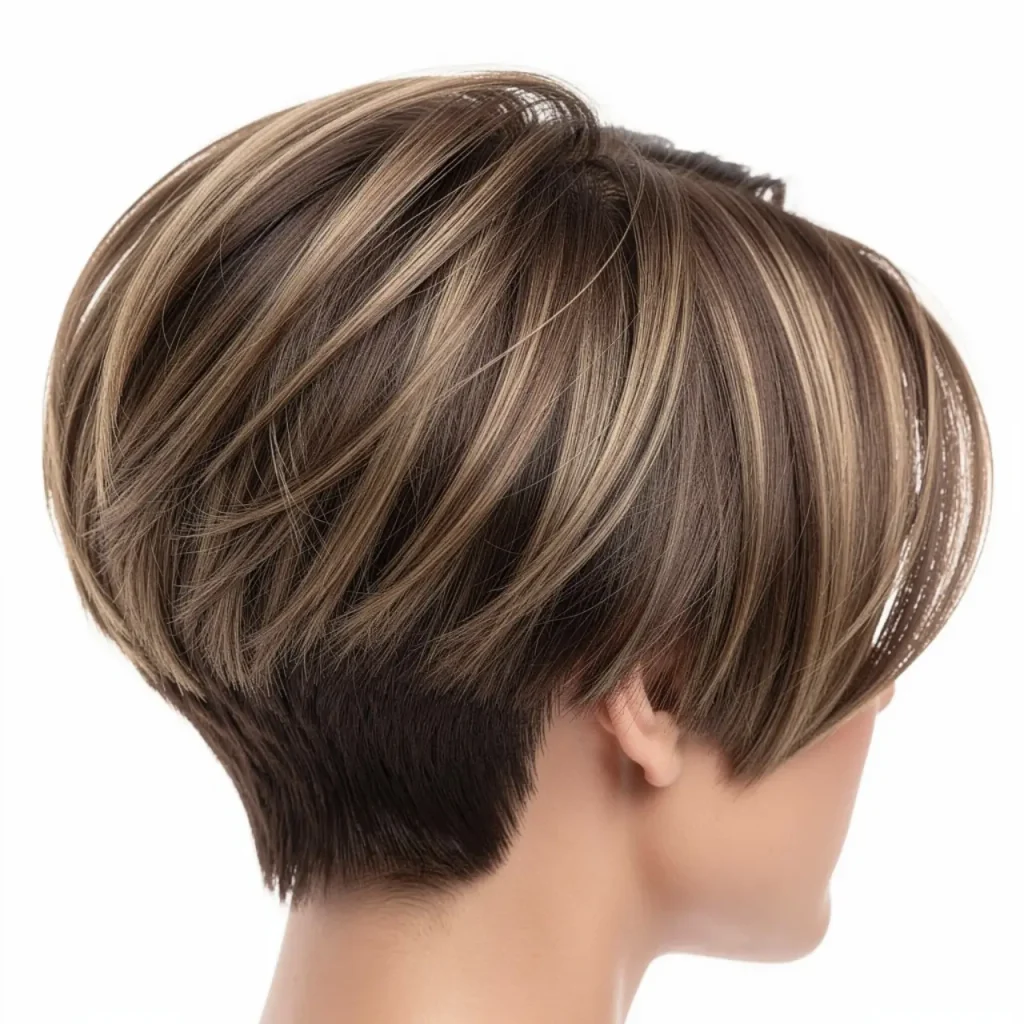 13. Asymmetrical Bob with Graduated Layers
