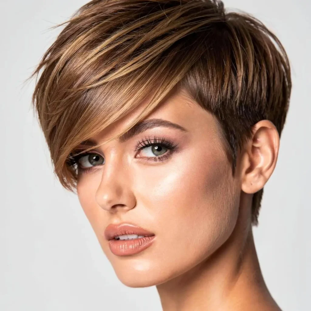13. Side-Parted Pixie