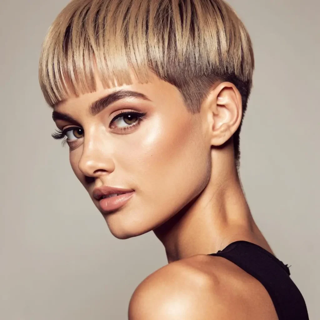 14. Cropped Pixie With Micro Bangs