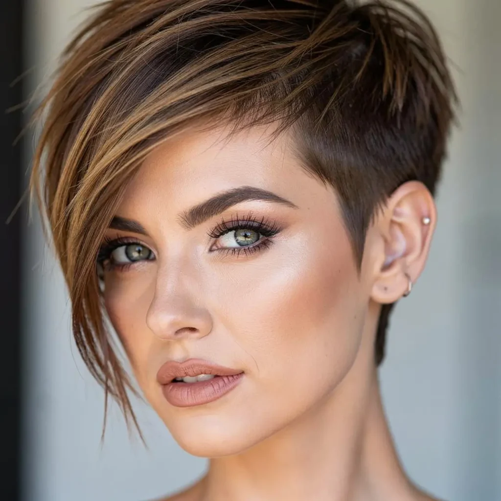 15. Choppy Side-Swept Pixie