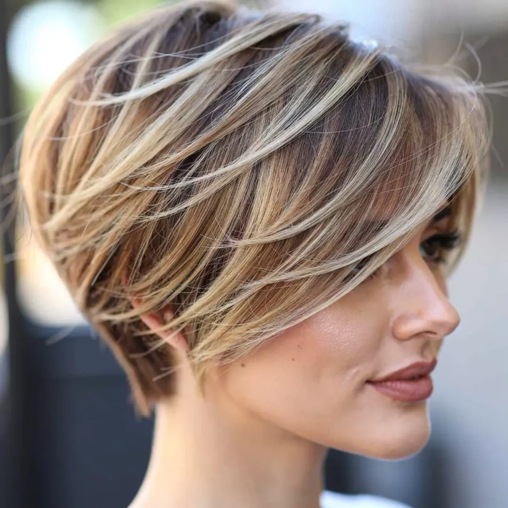 6. Feathered Pixie With Soft Layers