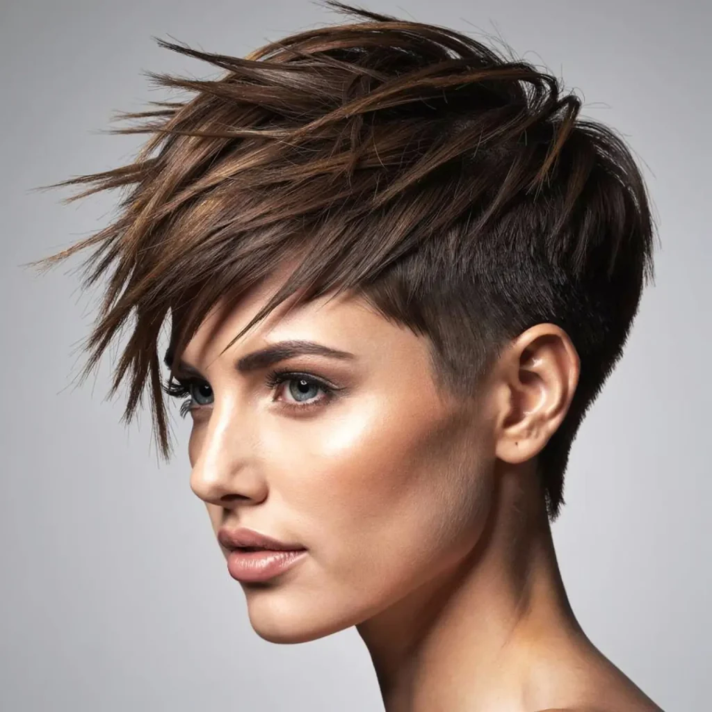 6. Razor-Cut Choppy Pixie