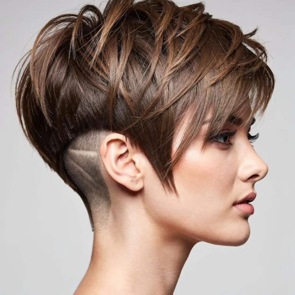 8. Choppy Undercut Bob