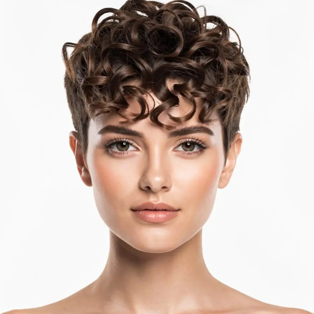 9. Choppy Curly Crop
